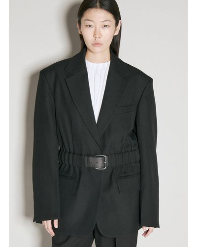 Alexander Wang Tailored Blazer With Intergrate Belt - Black