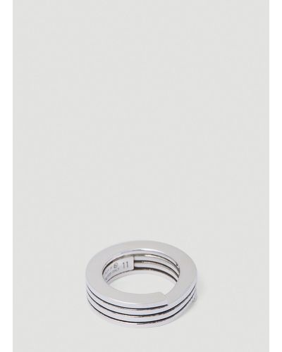 Bottega Veneta Layered Ring - White