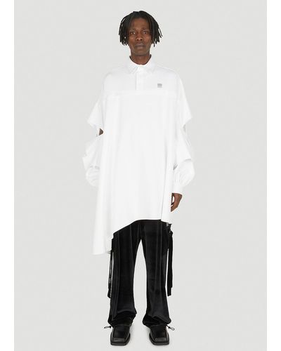 Hood By Air Cut-out Polo Shirt - White