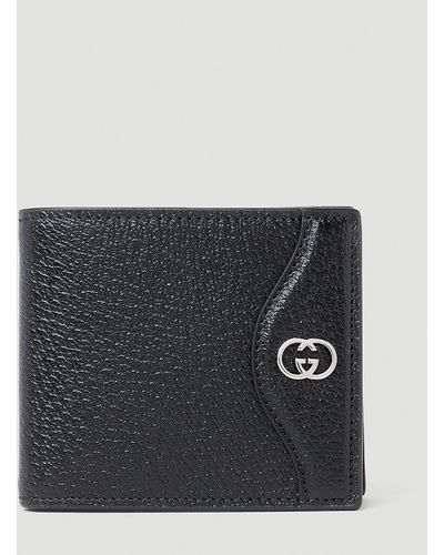 Gucci Interlocking G Scalloped Bifold Wallet - Grey