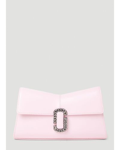 Marc Jacobs St. Marc Convertible Clutch Bag - Pink