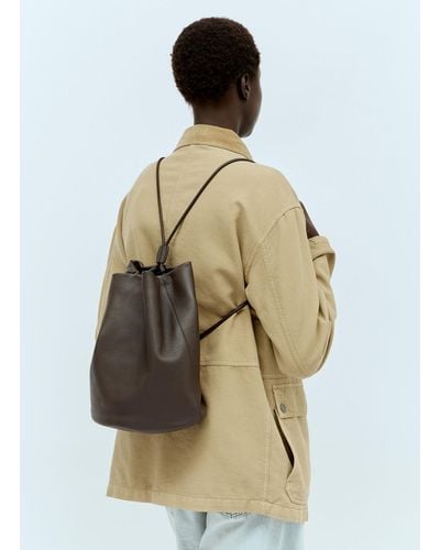 The Row Joe Leather Backpack - Natural
