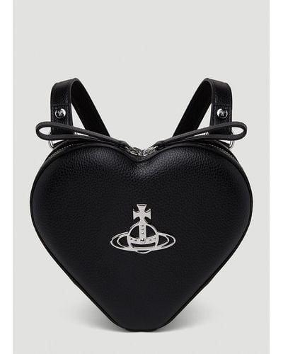 Vivienne Westwood Ella Heart Mini Backpack - Black