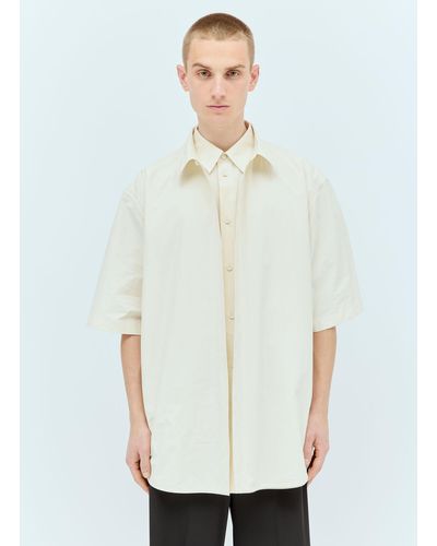 Jil Sander Layered Poplin Shirt - White