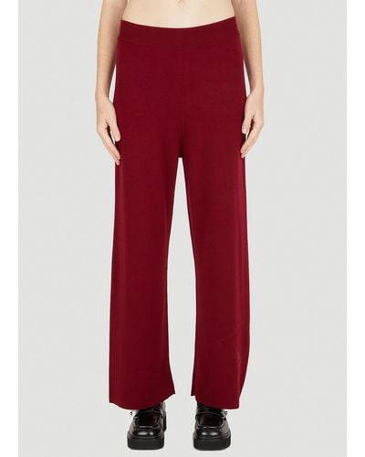 KENZO Crest Logo Trousers - Red