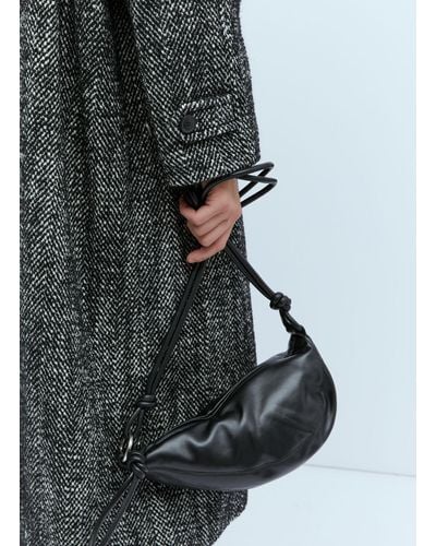 Dries Van Noten Soft Leather Crossbody Bag - Grey