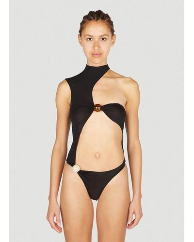 Jacquemus Le Body Perola Swimsuit - Natural