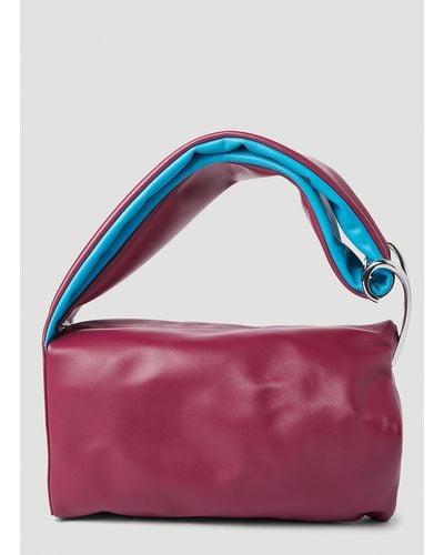 Kiko Kostadinov Triangle Wishbone Handbag - Purple