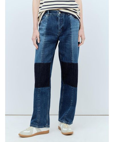 Jil Sander + Panelled Jeans - Blue