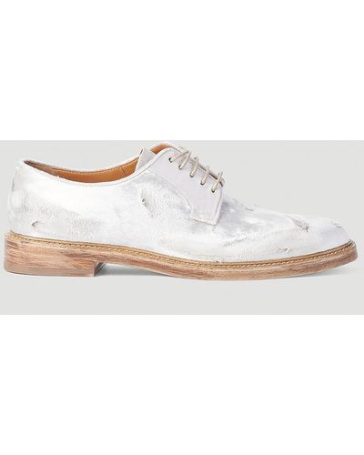 Maison Margiela Distressed Oxford Shoes - White