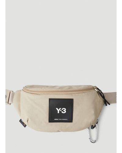 Y-3 Logo Patch Belt Bag - Natural