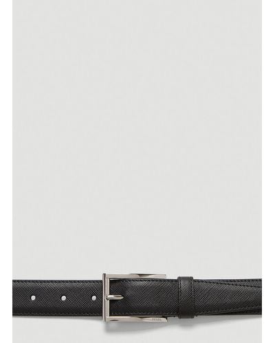 Prada Male Black 100% Leather. - Multicolor