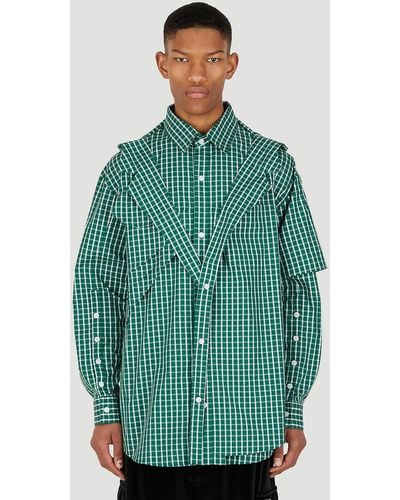 Hood By Air Durag Button Down Shirt - Green