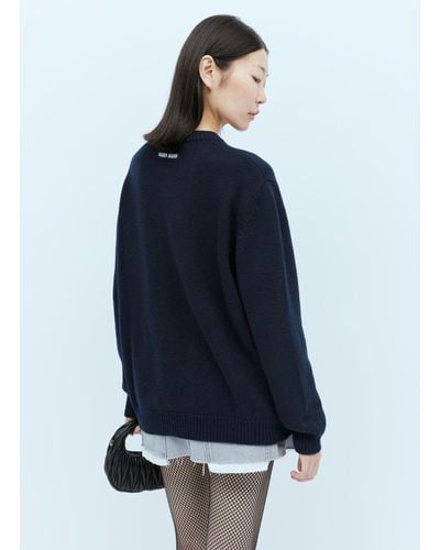Miu Miu Cashmere Sweater - Blue
