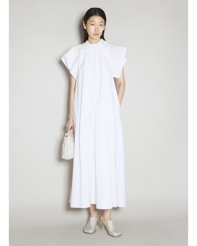 MM6 by Maison Martin Margiela Cotton Poplin Maxi Dress - White