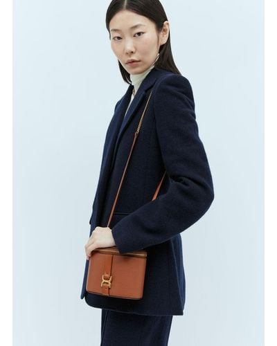 Chloé Marcie Mini Vanity Shoulder Bag - Blue