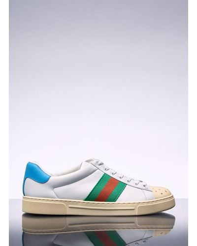 Gucci Ace Sneaker With Web - Green