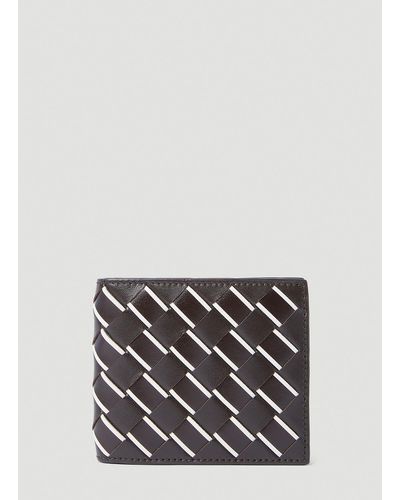 Bottega Veneta Intrecciato Bi-fold Wallet - Grey
