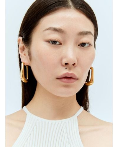 Jacquemus Les Boucles Ovalo Earrings - Natural