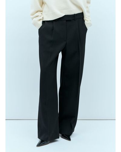 The Row Roan Wool Trousers - Blue
