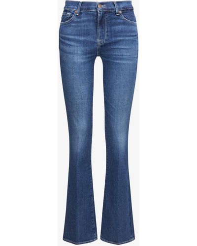 7 For All Mankind Santa Monica Jeans Bootcut Slim Illusion - Blau
