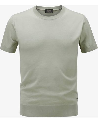 Brioni Cashmere-Seiden-Shirt - Grau