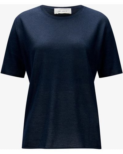 Lisa Yang Ari Cashmere-Strickshirt - Blau