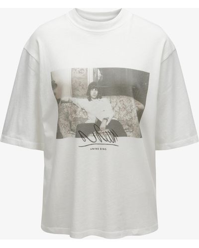Anine Bing Avi Tee Mick Jagger T-Shirt - Grau