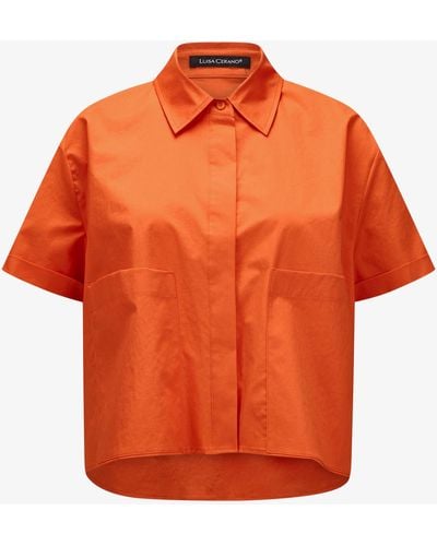 Luisa Cerano Hemdblusen-Shirt - Orange