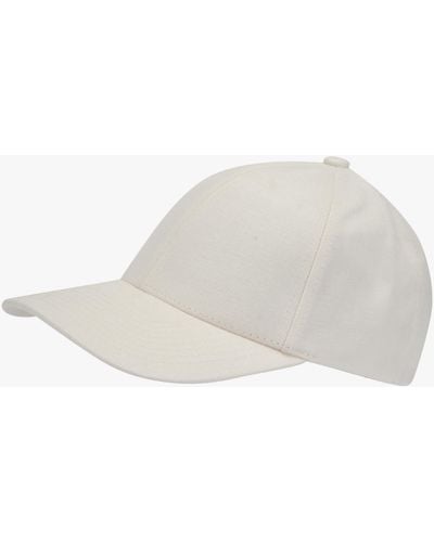 Varsity Headwear Leinen-Cap - Weiß