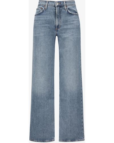 Agolde Harper Jeans Mid Rise Relaxed Straight - Blau