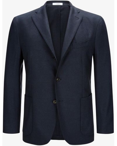 Boglioli Sakko K. Jacket aus Schurwolle - Blau