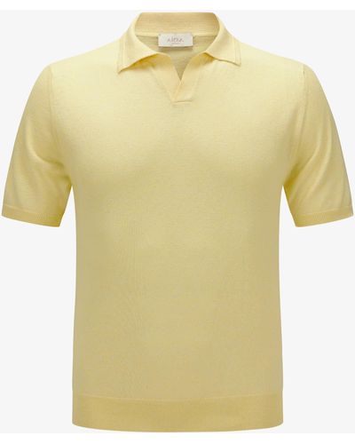 Altea Strick-Poloshirt - Gelb