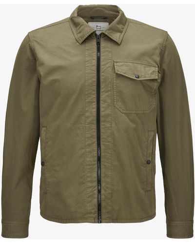 Woolrich Gabardine Shirtjacket - Grün
