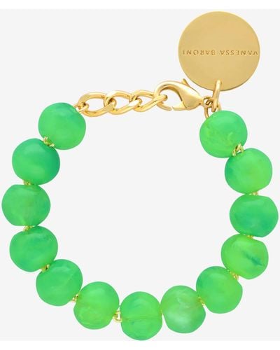 Vanessa Baroni Mini Beads Armband - Grün