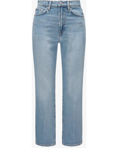 7 For All Mankind 7/8-Jeans Logan Stovepipe Cropped - Blau