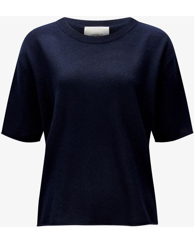Lisa Yang Cila Cashmere-Strickshirt - Blau