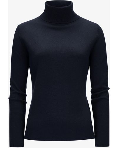 Allude Cashmere-Rollkragenpullover - Blau