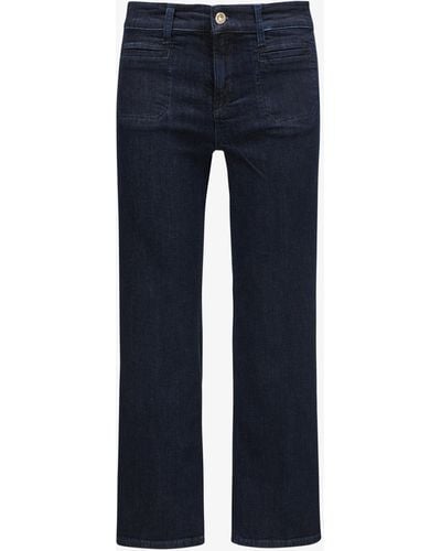 Cambio Tess 7/8-Jeans Wide Leg Short - Blau