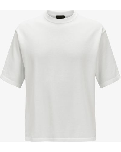 Roberto Collina Strick-Shirt - Weiß