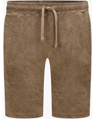04651/ A trip in a bag Terry Frottee Sweatshorts - Braun