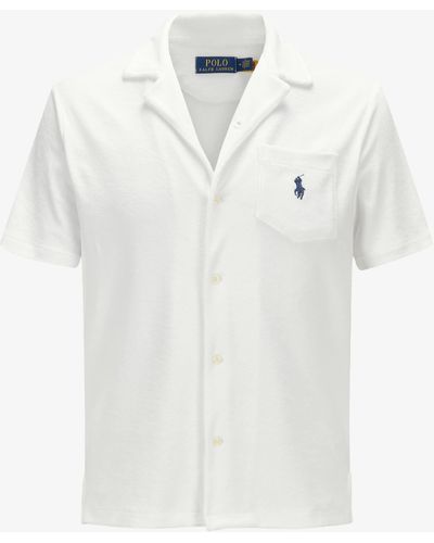 Polo Ralph Lauren Frottee-Bowlinghemd - Weiß