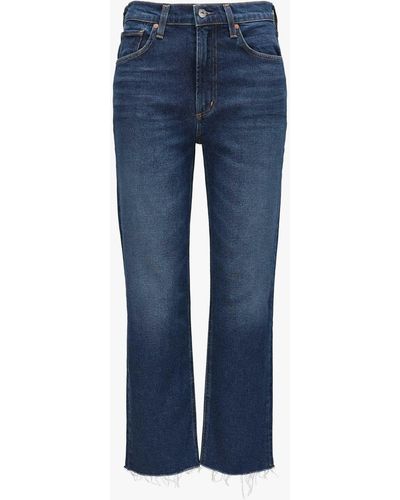 Citizens of Humanity Daphne 7/8-Jeans High Rise Crop - Blau