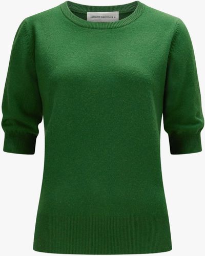 Extreme Cashmere Well Cashmere-Strickshirt - Grün