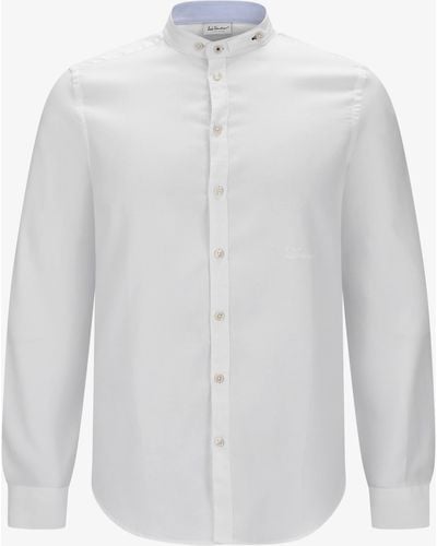 Luis Trenker Lubernet Struktur Trachtenhemd - Weiß
