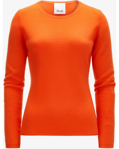Allude Cashmere-Pullover - Orange