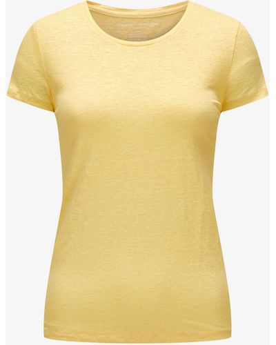 Majestic Filatures Leinen T-Shirt - Gelb