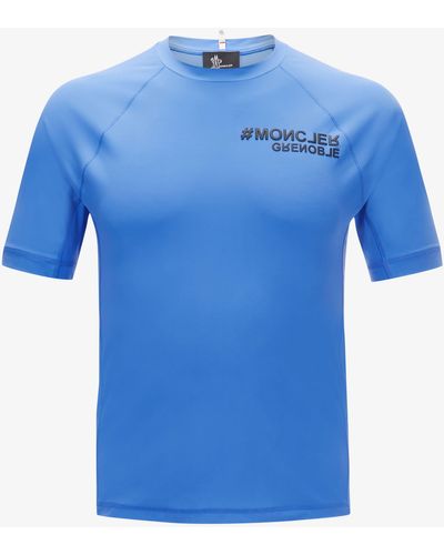 3 MONCLER GRENOBLE Funktions-T-Shirt - Blau