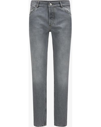 Brunello Cucinelli Jeans Traditional Fit - Grau