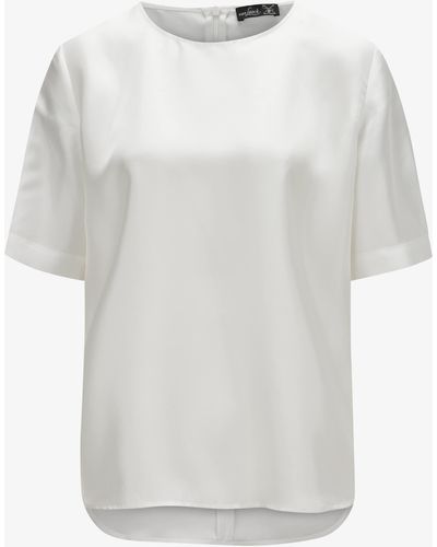 Van Laack Seiden-Blusenshirt - Weiß